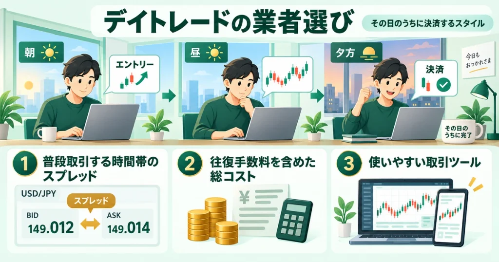 デイトレード向けの海外FX業者